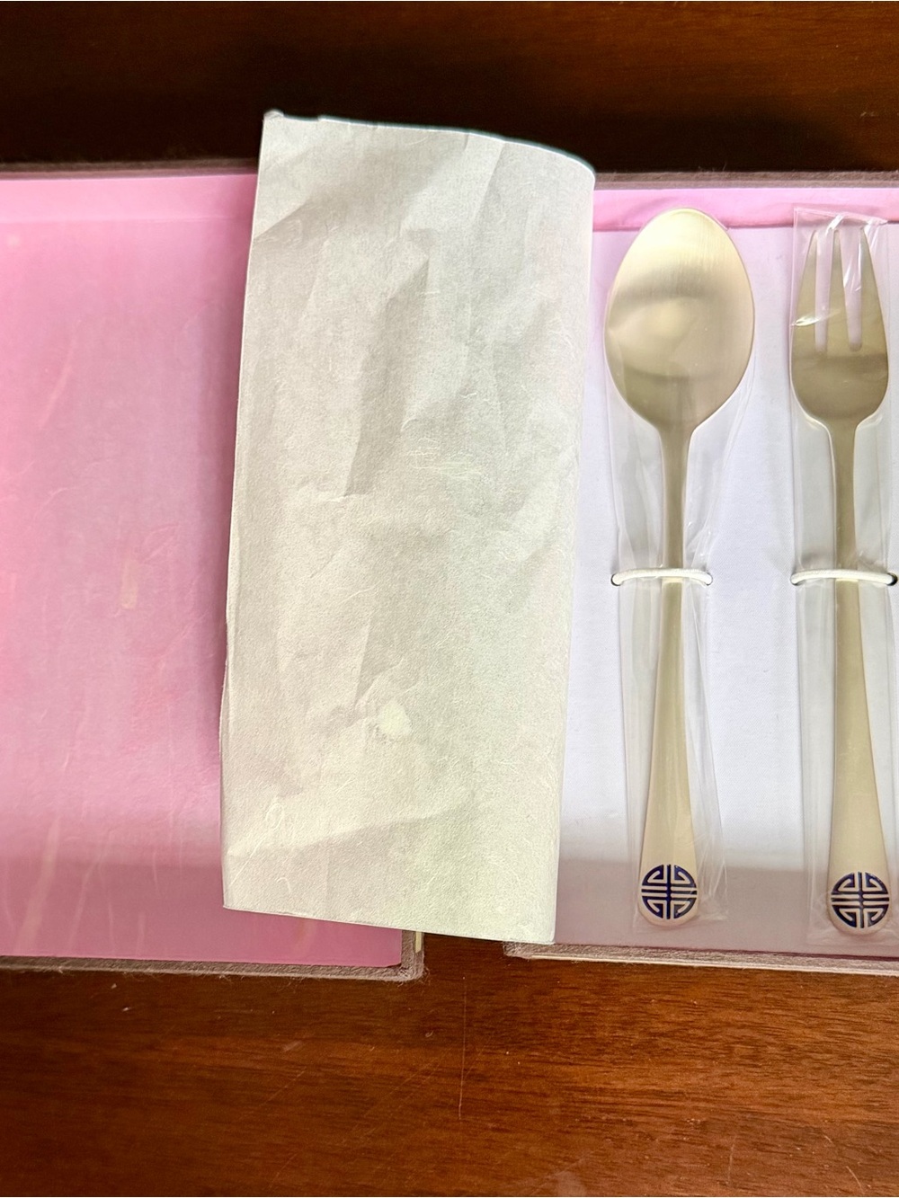 Tory Burch Accent Stainless Baby Spoon and Fork